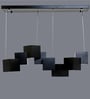 Black Acrylic & Metal Shaded Chandelier