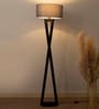 Hamptons Black Metal Floor Lamp