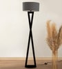 Hamptons Black Metal Floor Lamp
