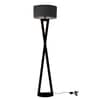 Hamptons Black Metal Floor Lamp
