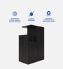Hana Bedside Table with Storage in Wenge Finish