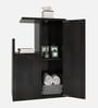 Hana Bedside Table with Storage in Wenge Finish
