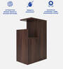 Hana Side Table with Storage in Walnut Finish