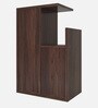 Hana Side Table with Storage in Walnut Finish