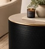 Hananui Metal Stool In Black Finish
