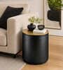 Hananui Metal Stool In Black Finish
