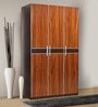Hanburg 3 Door Wardrobe in Dark Walnut Colour
