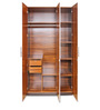 Hanburg 3 Door Wardrobe in Dark Walnut Colour