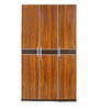 Hanburg 3 Door Wardrobe in Dark Walnut Colour