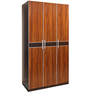 Hanburg 3 Door Wardrobe in Dark Walnut Colour