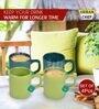 Green 100ml Hancrafted Ceramic (Set of 4) Tea Cups