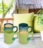 Green 100ml Hancrafted Ceramic (Set of 4) Tea Cups