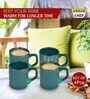 Green 100ml Hancrafted Ceramic (Set of 4) Tea Cups