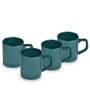 Green 100ml Hancrafted Ceramic (Set of 4) Tea Cups