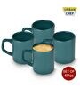 Green 100ml Hancrafted Ceramic (Set of 4) Tea Cups