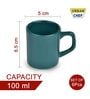 Green 100ml Hancrafted Ceramic (Set of 6) Tea Cups