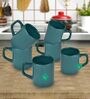 Green 100ml Hancrafted Ceramic (Set of 6) Tea Cups