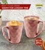Hancrafted Ceramic Peach 225 ML Coffee Mug Set of 2