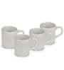 White 100ml Hancrafted Ceramic (Set of 4) Tea Cups