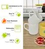 White And Yellow 100ml Hancrafted Ceramic (Set of 6) Tea Cups