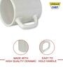 White And Yellow 100ml Hancrafted Ceramic (Set of 6) Tea Cups