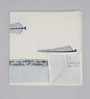 Hand Block Printed 100% Pure Cotton Floral Blue 240 GSM Super Absorbent 1 Hand and 1 Bath Towel Set