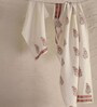 Hand Block Printed 100% Pure Cotton Floral Offwhite & Peach 240 GSM Super Absorbent 1 Hand & 1 Bath Towel Set