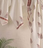 Hand Block Printed 100% Pure Cotton Floral Offwhite & Peach 240 GSM Super Absorbent 2 Hand & 1 Bath Towel Set
