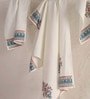 Hand Block Printed 100% Pure Cotton Floral Peach & Teal 240 GSM Super Absorbent 2 Hand & 1 Bath Towel Set