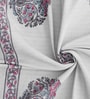 Hand Block Printed 100% Pure Cotton Floral Pink 240 GSM Super Absorbent  2 Hand Towels  Towels