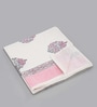 Hand Block Printed 100% Pure Cotton Floral Pink 240 GSM Super Absorbent 2 Hand and 1 Bath Towel Set