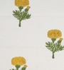 Hand Block Printed 100% Pure Cotton Floral Yellow 240 GSM Super Absorbent  Bath Towels