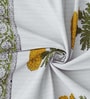 Hand Block Printed 100% Pure Cotton Floral Yellow 240 GSM Super Absorbent 2 Hand Towels