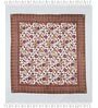 Pink Hand Block Printed Floral Kalamkari Queen Double Size Cotton Bedsheet With 2 Pillowcovers