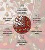 Red Hand Block Printed Floral Kalamkari Queen Double Size Cotton Bedsheet With 2 Pillowcovers
