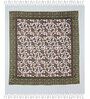 Green Hand Block Printed Floral Kalamkari Queen Double Size Cotton Bedsheet With 2 Pillowcovers