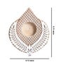 Hand-Carved Leaf Brown Colour Mdf T- Light Candle Holder Blocks