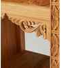 Ryce Hand Carved Bookshelf in Honey Finish