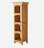 Ryce Hand Carved Bookshelf in Honey Finish