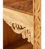Ryce Hand Carved Bookshelf in Honey Finish