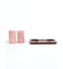 Hand Crafted Red Spiral Ceramic Salt n pepper & Wooden Toothpick Tray Holder