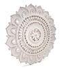 Hand Crafted Wooden Round Wall Art In White