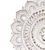 Hand Crafted Wooden Round Wall Art In White
