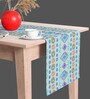Hand Drawn Design   Multicolor (72 x 16) Velvet Table Runner