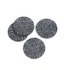 Black Hand Engraved Stone (Set of 4) Coasters
