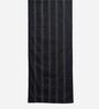 Stripped (70x16) Black Cotton Table Runner