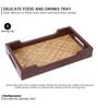 Hand Made Ethnic Bamboo Base Wooden Tray