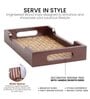 Hand Made Ethnic Bamboo Base Wooden Tray