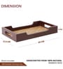 Hand Made Ethnic Bamboo Base Wooden Tray