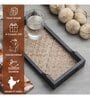 Hand Made Ethnic Bamboo Base Wooden Tray